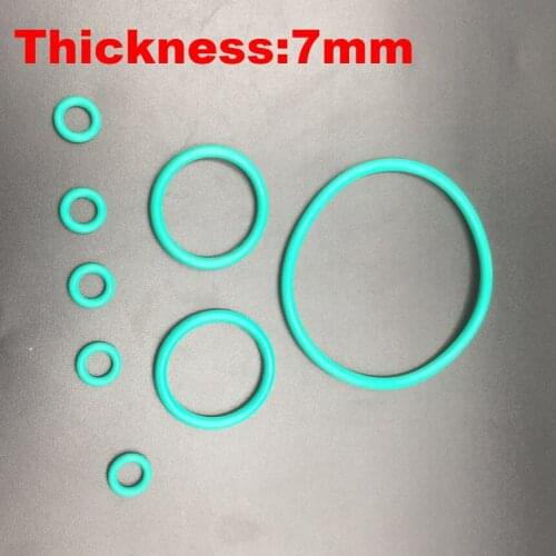 1pc 132x7 132*7 OD*Thickness 7mm Green Fluoro FKM Fluorine Rubber O-Ring Grommet Washer Oil Seal O Ring Gasket