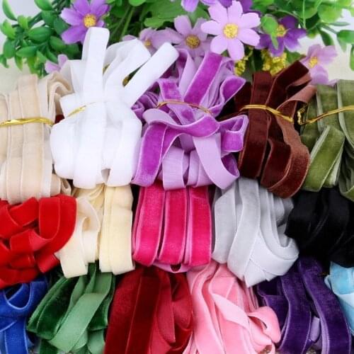 10Mm White Black Velvet Ribbon Lace fabric For Sewing Decoration Diy Accessories JA120