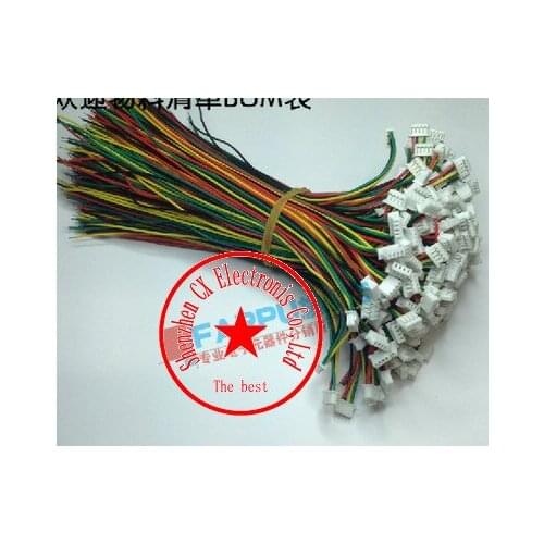 10pcs/lot 1.25 15CM 5P connector electronic wire single line side tin 150MM