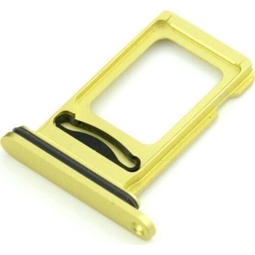 10Pcs/lot Silver/Grey/Red/Yellow/Green/Purple Color Dual SIM Card Tray Holder for Apple iPhone 11