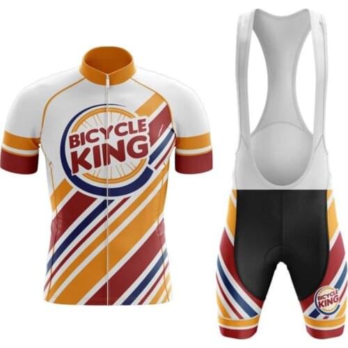 2020BICYCLE KING mens jerseys Quick Dry cycling sets short sleeve cycling Suit Road Bicycle clothes cycling Wear