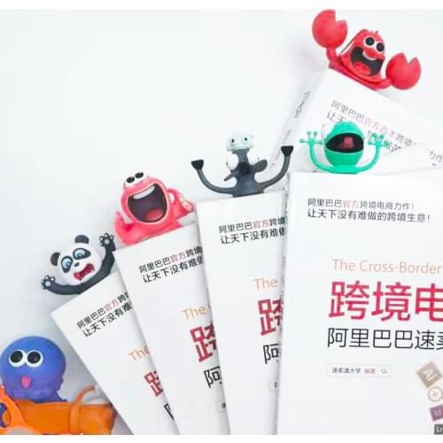 3D Stereo Cartoon Marker Animal Bookmarks Original Cute Cat PVC Material Funny Student School Stationery Children Gift Bookmark