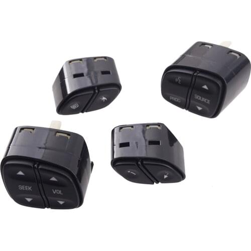 4pcs Car 21997739 Steering Wheel Radio Volume Control Switch Push Buttons Fit For Chevrolet Avalanche Silverado Tahoe 1999442