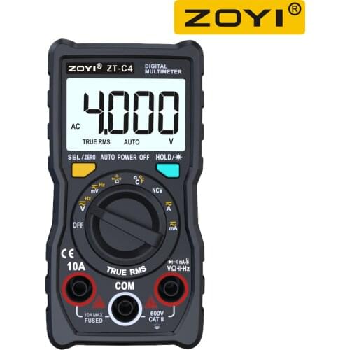 4000 Counts Digital Multimeter Electrical DMM Transistor Tester Capacitance Meter ZOYI ZT-C1 / ZT-C2 / ZT-C3 / ZT-C4