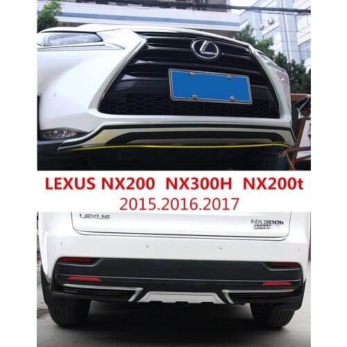 Auto BUMPER GUARD For LEXUS NX200t NX300h NX200 2015.2016.2017 High Quality ABS Guard Plate Front+Rear Car Accessories