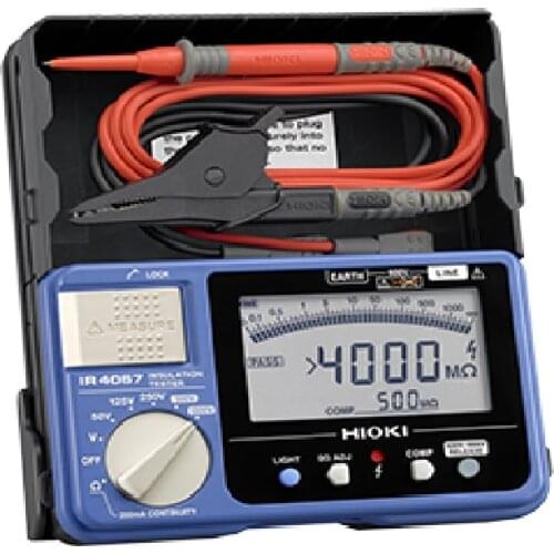 HIOKI IR4057-20 5-Range 50 to 1000V Digital Insulation Resistance Tester Reading Stability in High-speed Digital Format