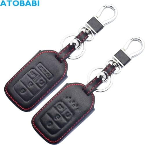 4 Button Car Key Case For 2015 2016 2017 Honda Civic Crv Crad V Accord Pilot Smart Remote Fob Cover Keychain Protector Accessory