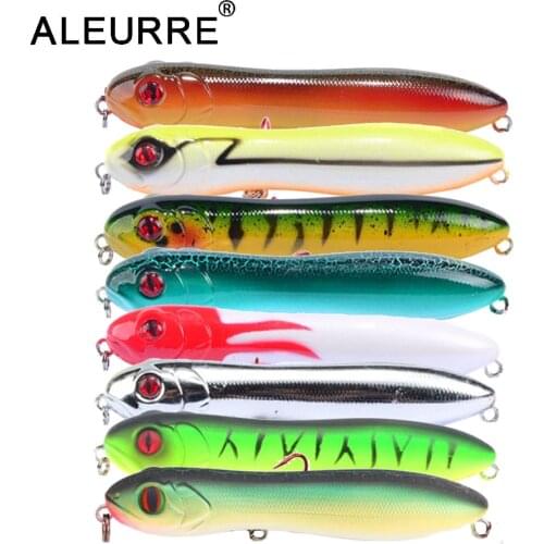 Sale Top Water Pencil Wobblers Popper Lure 16g 10cm Carp Fishing Lure Isca Artificial Hard Bait Mini Magician Snake Walker Pesca