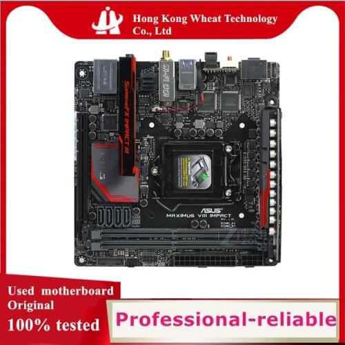 MINI ITX HTPC For ASUS MAXIMUS VIII IMPACT Motherboard Socket LGA 1151 DDR4 M.2 nvme ssd For Intel Z170 Original Used Mainboard