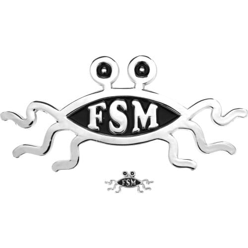 Flying Spaghetti ( FSM ) Car Emblem and Pin Set