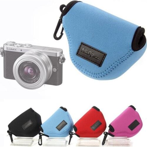 Neoprene Camera case For Panasonic LUMIX DMC-GM1 GM2 GM5 with 12-32mm Lens Shockproof soft Camera bag Pouch