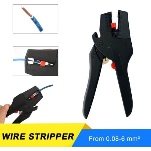 New Multifunctional Wire Stripper Self-adjusting Pliers 2 in 1 Professional Cutting Insulation Automatic Wire Stripper 0.08-6mm²