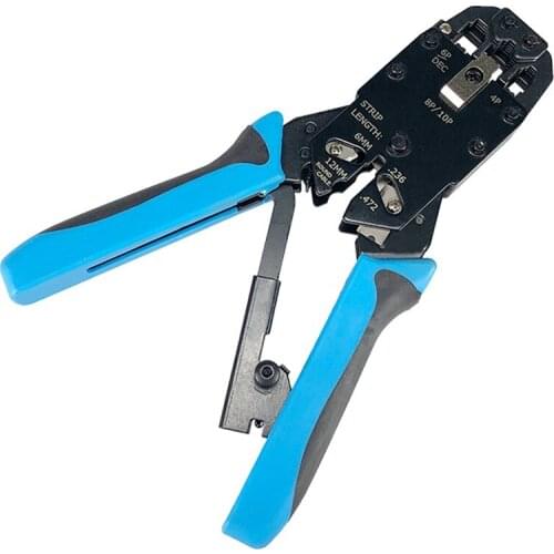 RJ45 Network Crimper 10P 8P 6P 4P Crimping Tools Stripper for RJ45 RJ11 RJ12 RJ50 Connector Ethernet Cable