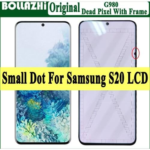 6.2" Small Dot Original LCD For Samsung Galaxy S20 LCD Display Touch Screen Digitizer For Samsung S20 G980 Display