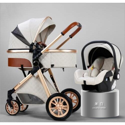 Bolina 3 in 1 Baby Stroller High Landscape Carriage Light Newborn Pram Shock Proof Two Way 2 in 1 Kid Car Baby Comfort 2021