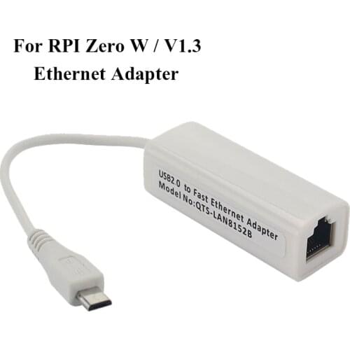 Raspberry Pi Zero Micro USB Ethernet Adapter RJ45 Converter for Raspberry Pi Zero V1.3 Zero W