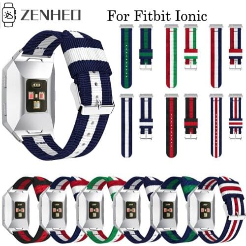 For Fitbit Ionic Watch Band Nylon Watch Straps Bracelet Replacement Watchband for Fitbit Ionic Wristband Strap