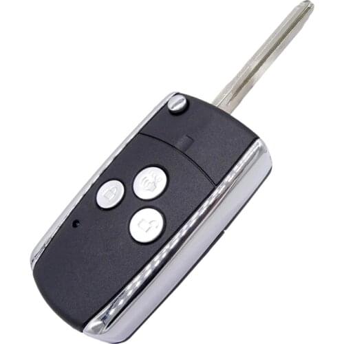 1pc New 3 Button Folding Car Remote Key Case for Toyota Camry/Corolla/RAV4/Venza/Yaris Flip Folding Car Key Shell Decoration