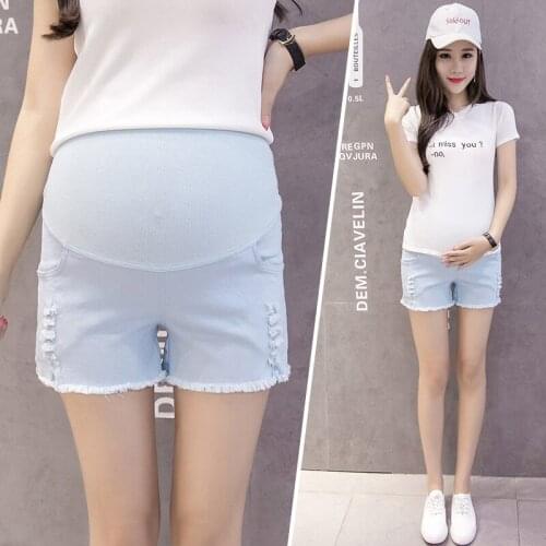 Uovo Denim Maternity Shorts