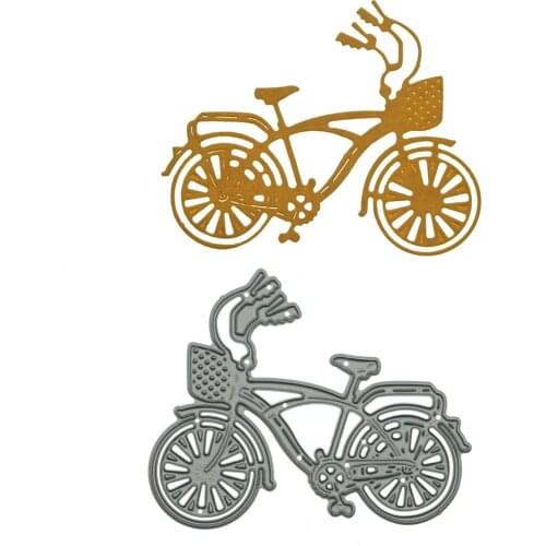 Vintage Bike Bicycle Pattern Metal Cutting Dies Scrapbooking Cutter Mold For DIY Greeting Card Scrapbook Diary Decorating