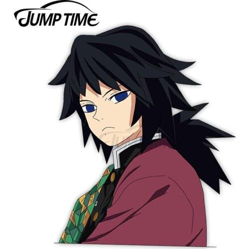 JumpTime 13 x 7.8cm Car Stickers for Demon Slayer Water Man Car Sticker Vinyl Body for Car Waterproof Decal SUV Decoration