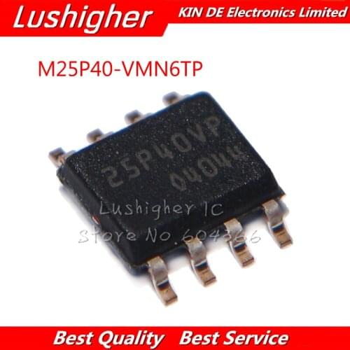 10pcs M25P40-VMN6TP M25P40VMN6TP M25P40 25P40VP SOP8