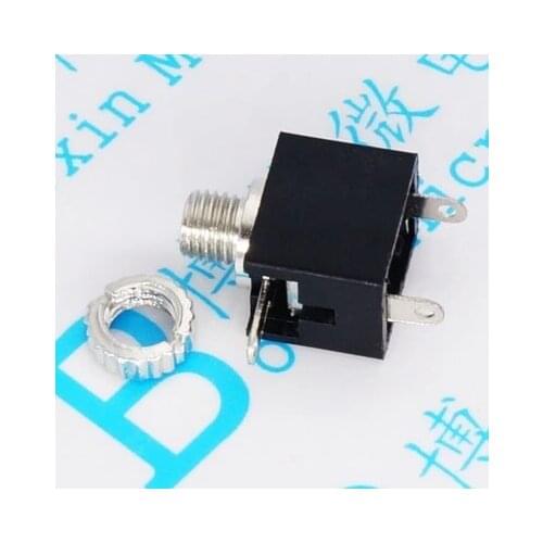 100pcs/Connector PJ-201M Earphone socket 2.5 Audio socket 2.5MM Audio Female seat Mono PJ201 3P
