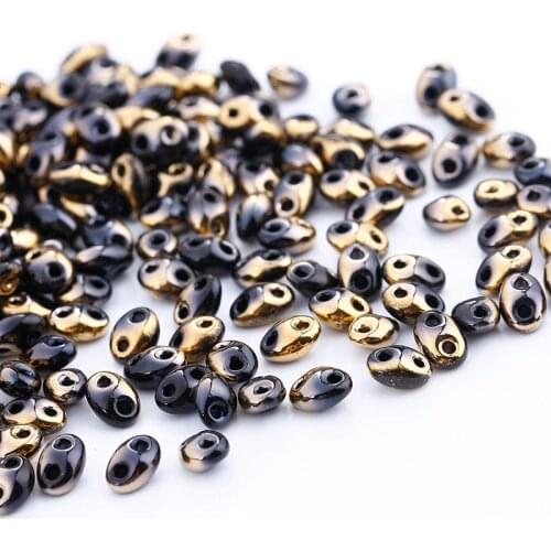 240pcs 5x2.5mm Czech Glass Seed Beads Two Hole beads For DIY jewelry making