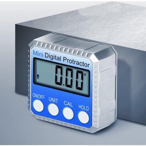 360 Degree Mini Digital Protractor Inclinometer Electronic High Precision Quality Level Box Magnetic Base Measuring Tools