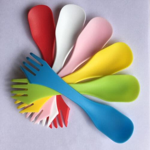 500pcs Outdoor Camping Picnic Spoon Tableware Heat Resistant Spoon Fork Knife Portable Camping Cookware F20174073