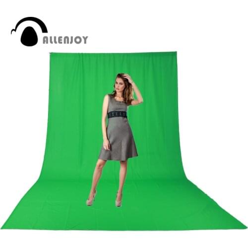 Allenjoy Hromakey muslin chromakey green screen background backdrop Professional Photo studio film photography excluding support