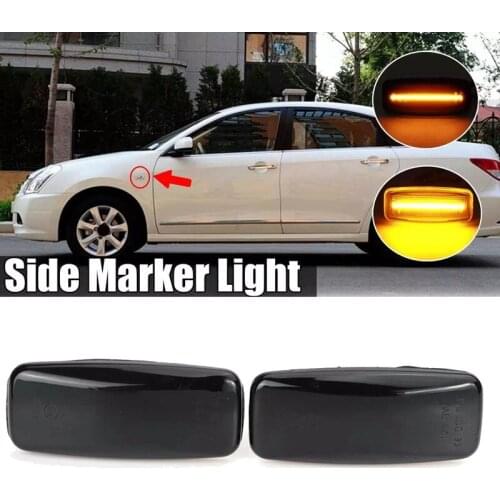 Car Dynamic Side Marker Light Turn Signal Light for Nissan Sylphy Almera Murano Bluebird Sunny Teana J31 Maxima