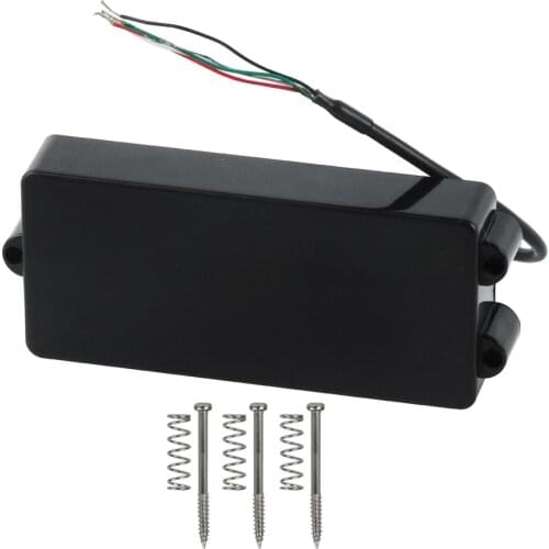 FLEOR Sealed Humbucker Pickup Bass Pickup Music Man Pickup Ceramic Magnet 4 Wires 5 String Bass Parts