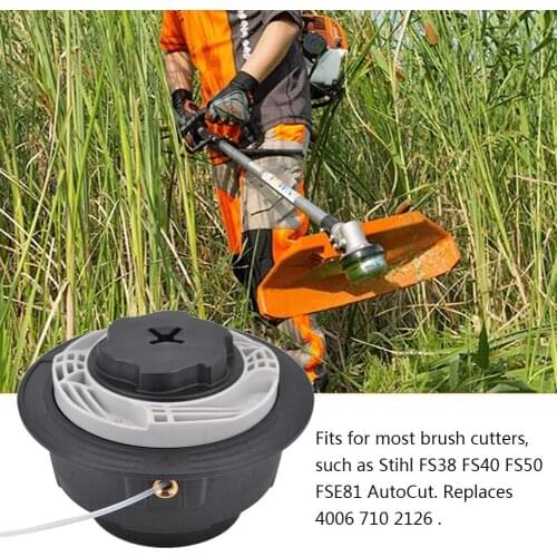 Trimmer Head Brush Cutter Head Thread Line For Stihl Autocut C6-2 FS38 FS40 FS50 FSE81/1.25LH Lawn Mower Grass Garden Tools