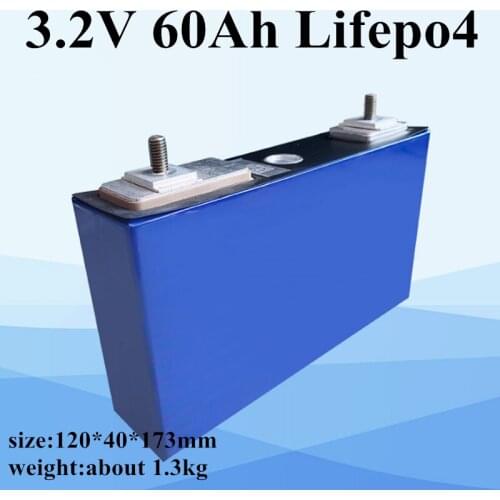 GTK high rate discharge 3.2V 60Ah Lifepo4 Battery for 12V 36V solar Electric Vacuum Cleaner Motorcycle golf cart