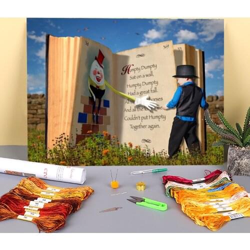 Woman Girl Printed Water-Soluble Canvas 11CT Cross-Stitch Full Kit Embroidery DMC Threads Needlework Knitting Painting Sales