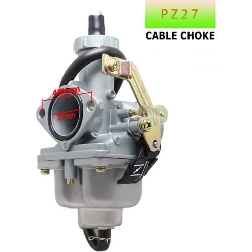PZ27 Carb Hand Cable Choke Carburetor for 50cc- 250CC Dirt Pit bike ATV Quad Go kart SUNL