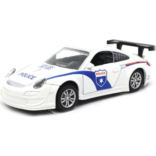 Police Alloy Diecast Car Model Toys 1:30 2019 New Toy With PullBack Flashing Musical Boy Kids Gift Hobby Collection Vehicle Toys