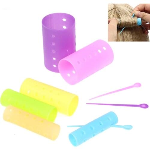 Small Size Hair Rollers Set Curlers Curling Rod With Hole And Pins Hairdressing Set