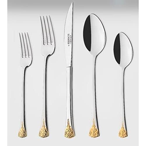 Schafer Cutlery Set - 90 Pieces - Gold