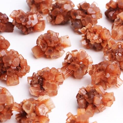 Wholesale Natural Rare Orange Aragonite Quartz Mineral Crystal Cluster Shape Rough Stone Nepheline Specimen Healing Home Decor