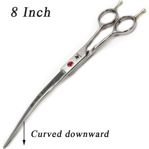 Pet Scissors 8" Downward Curved Pet Grooming Scissors Professional Hair Cutting Shears Barber Using Dogs & Cats