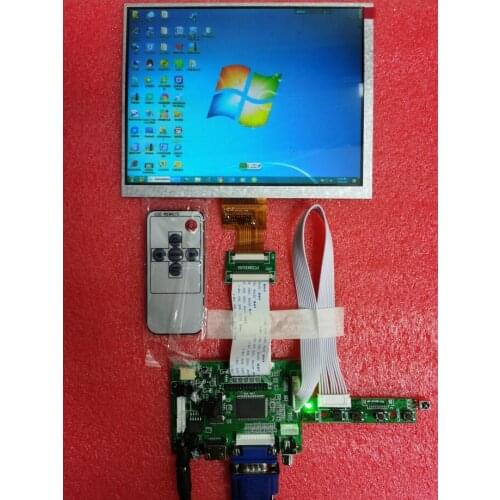 HDMI/VGA/AV Control Drive Board with 8"inch HE080IA-01D 1024*768 IPS high-definition LCD Display For Raspberry Pi