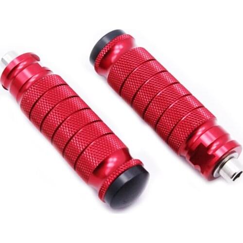 Red Pedal Universal Motorcycle Footrests Foot Steps Motorcycle For KTM Ducati Suzuki Yamaha Triumph MV Aprilla BMW Honda