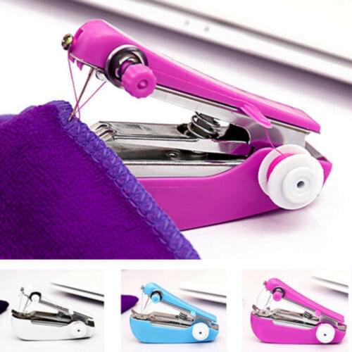 Handheld Mini Sewing Machines Cordless Smart Electric Sewing Machine Quick Handy Stitch Fabric Clothing Kids Cloth Easy Stitcher