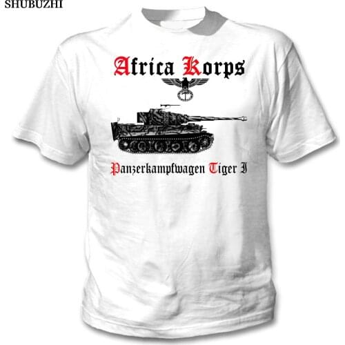 Shubuzhi New Arrival MenS Fashion TIGER PANZER I AFRICA KORPS WWII - NEW AMAZING GRAPHIC TSHIRT- S-M-L-XL-XXL Tee Shirt