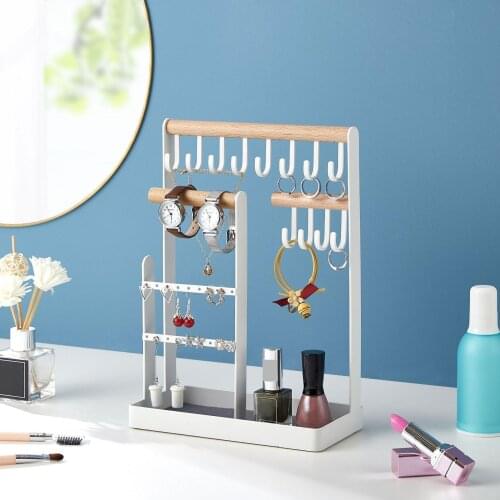 Nordic Multi Hooks Jewelry Display Rack Dressing Table Ring Watch Storage Shelf Jewelry Display Rack Dressing Table Ring Watch S