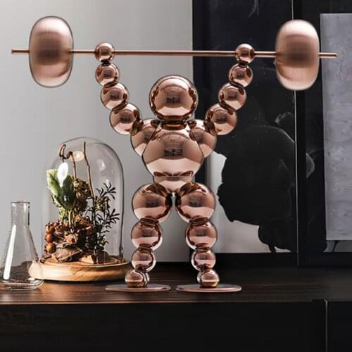 Nordic Light luxury living room TV cabinet office decoration stainless steel ornaments decorations for home home accessories