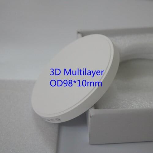 Dental Lab 3D Multilayer Zirconia Block Zirconium Ceramic Blank for Full Contour Anterior And Posterior Bridges Veneers Material