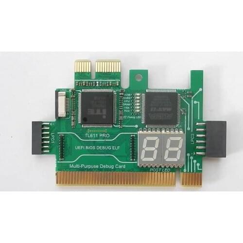 TL611-Pro Diagnosis Test Card + Mini PCIE + A-DEBUG Desktop Mainboard PCI-e PC LPC Notebook Debugging Tester Card